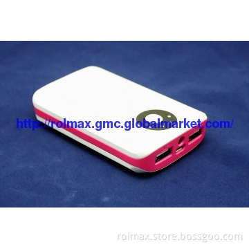 large capacity power bank for Cell phones LED light